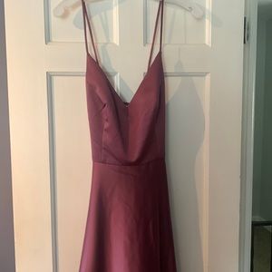 David’s Bridal satin a-line bridesmaid dress size 8